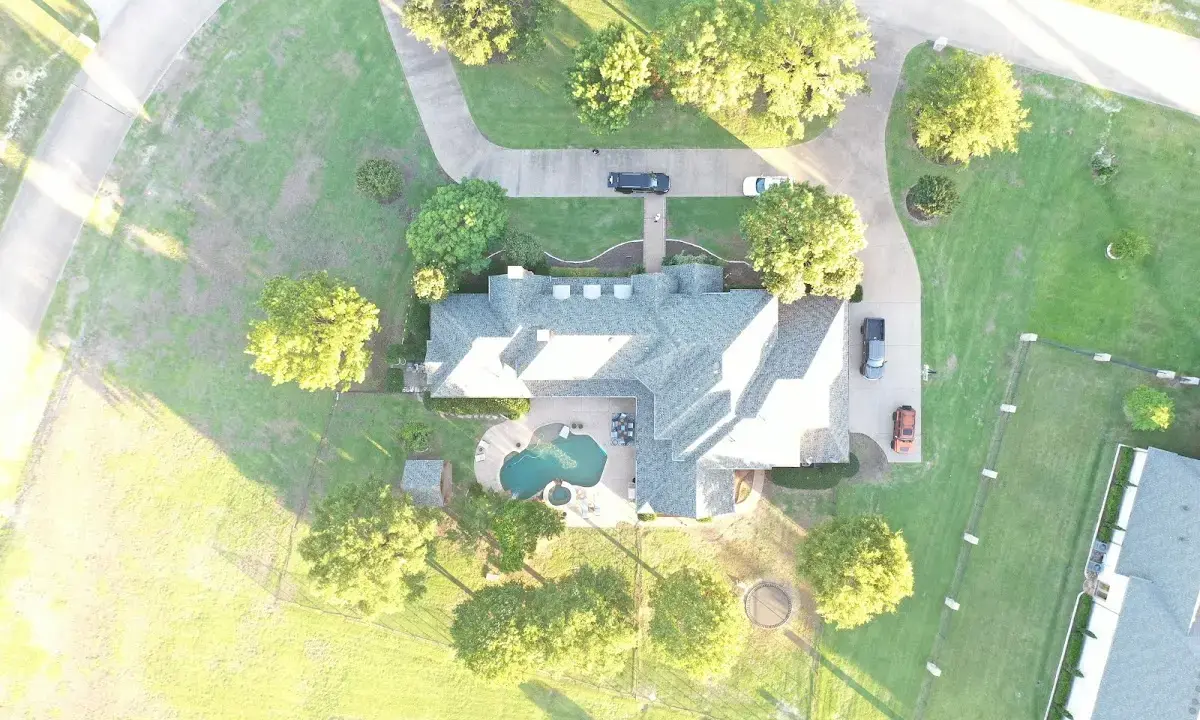 New shingle roof installation on a home in Hutchins